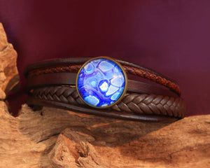 Custom made - Leren Heren Armband