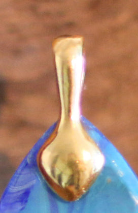 Custom made - Hanger Driehoek met Zilveren/vergulde hang-oog