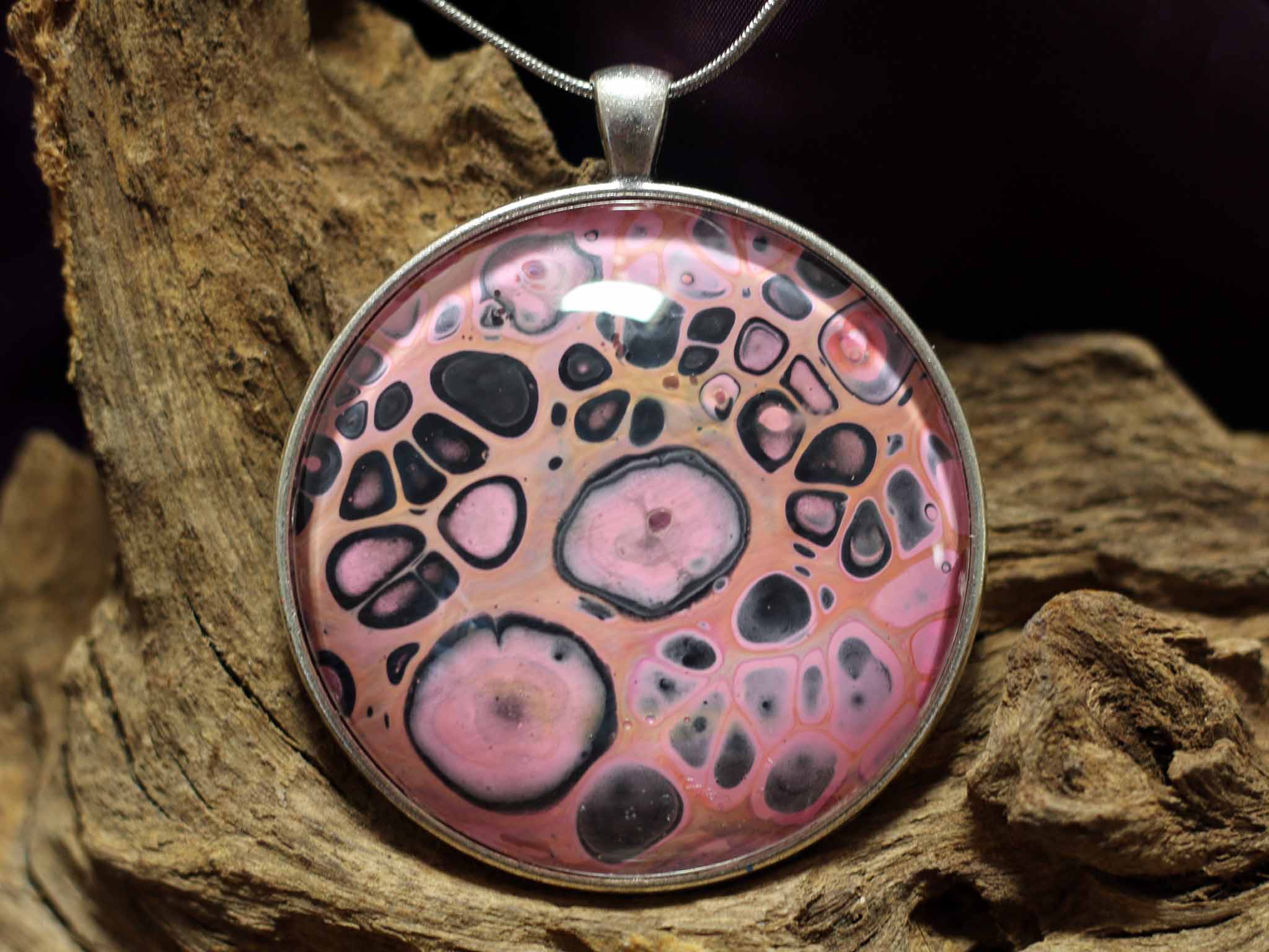 Rond Amulet XXL - Pink Panther