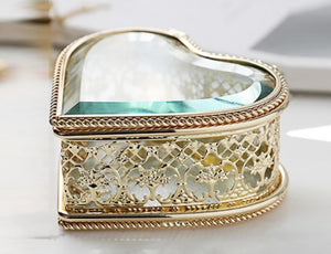 Luxe glazen Bijoux doosje - 3 vormen